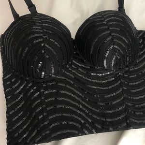 Black bralette / Crop top